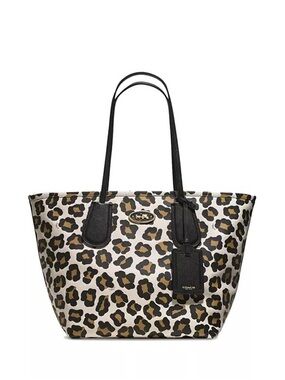 Coach Leopard-Print Taxi Tote - See Description for Details